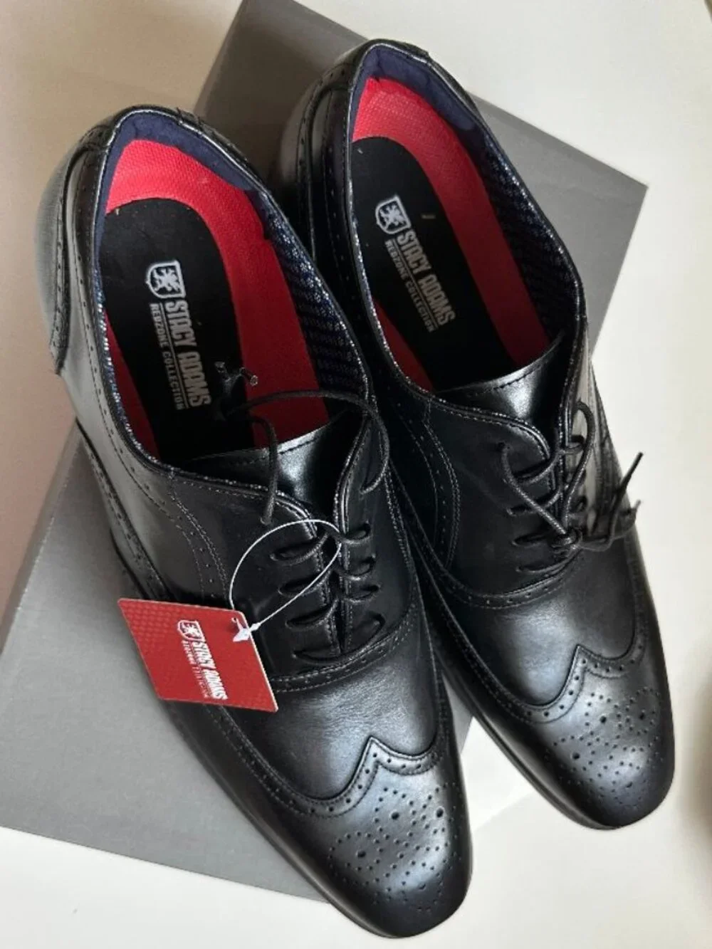NIB Stacy Adams Oxford Black Dress Shoes Size 13